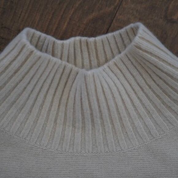 Nolley's Sophi Long Sleeve Mock Neck Pullover Knit Sweater Cream Womens Size: L - Picture 3 of 8